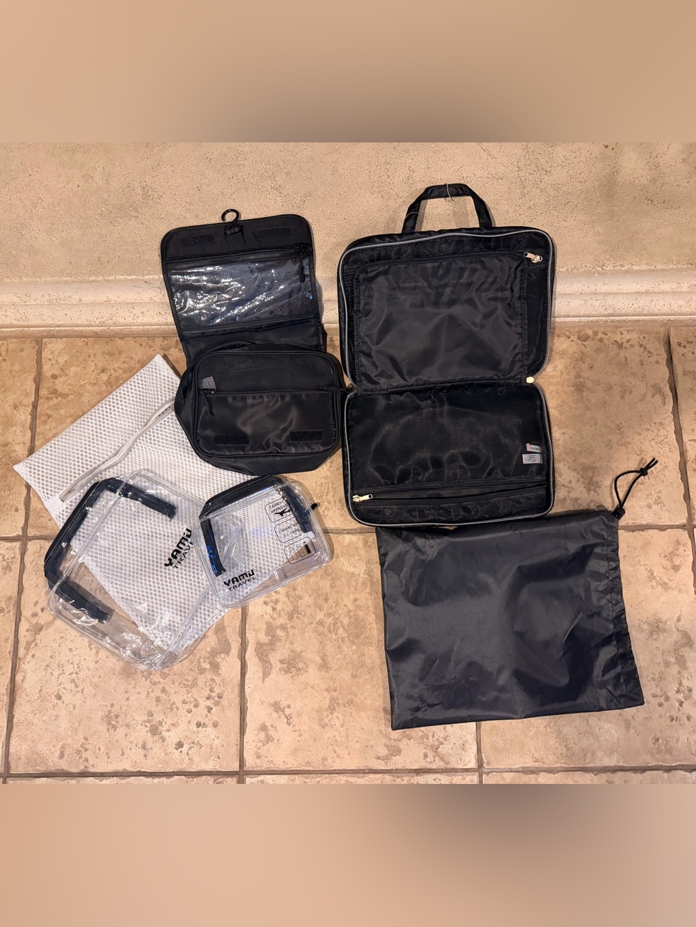 6 Piece Travel Toiletry Organizer Set